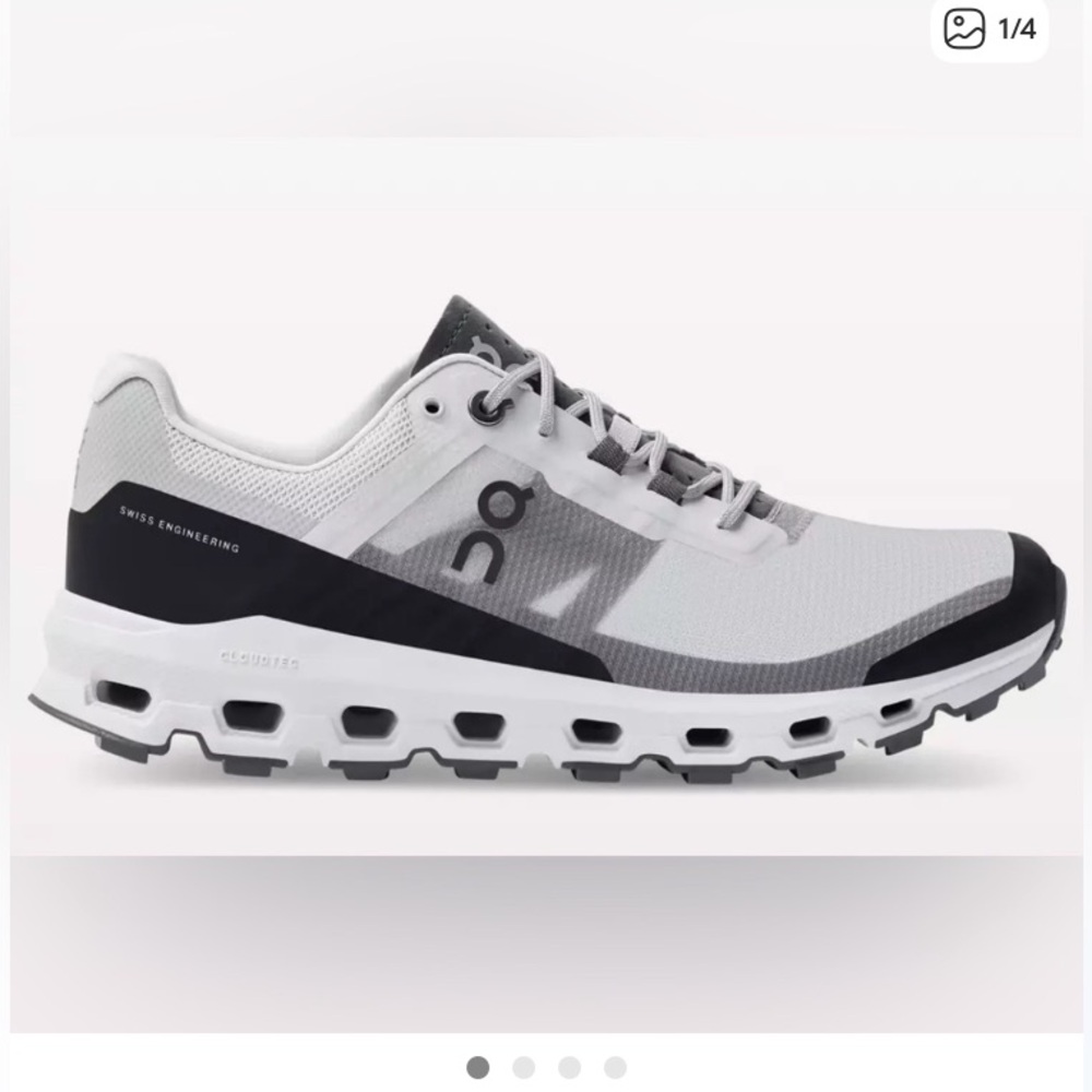 ON Cloudvista 1 Waterproof sneakers in Glacier Black, Size 8.5